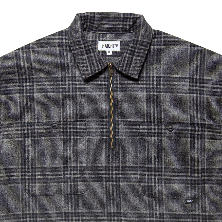 HAIGHT ( ヘイト ) FLANNEL HALF ZIP SHIRT フランネル ハーフジップ シャツ