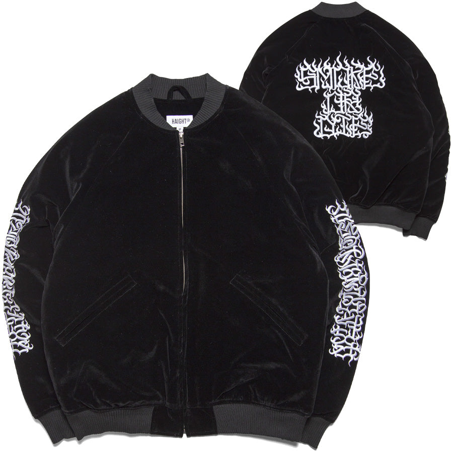 HAIGHT × CASPER ( ヘイト × キャスパー ) FLAMES LOGO VELOUR JACKET ベロアジャケット アウター