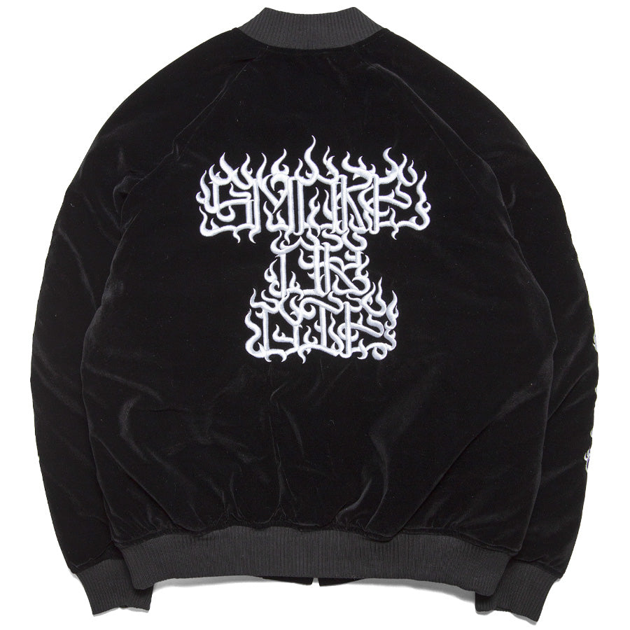 HAIGHT × CASPER ( ヘイト × キャスパー ) FLAMES LOGO VELOUR JACKET ベロアジャケット アウター