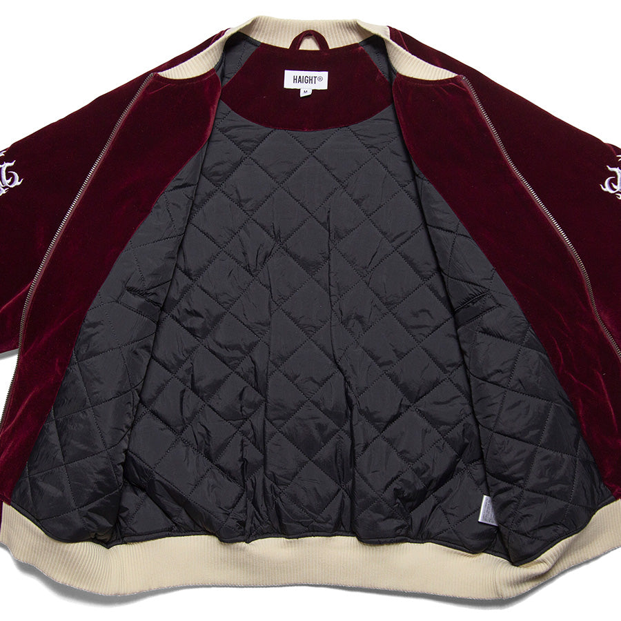 HAIGHT × CASPER ( ヘイト × キャスパー ) FLAMES LOGO VELOUR JACKET ベロアジャケット アウター