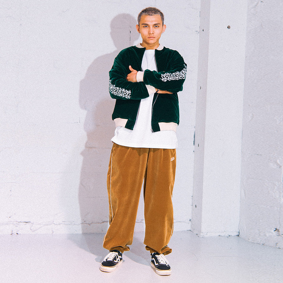 HAIGHT × CASPER ( ヘイト × キャスパー ) FLAMES LOGO VELOUR JACKET ベロアジャケット アウター