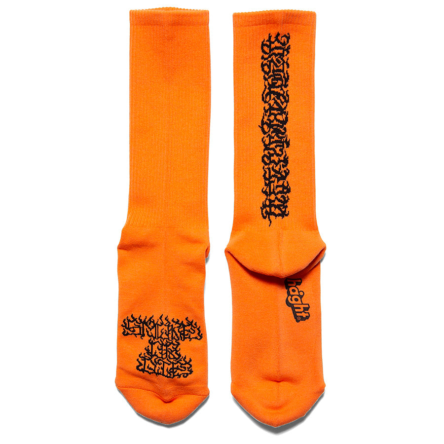 HAIGHT × CASPER ( ヘイト × キャスパー ) FLAMES LOGO SOCKS ソックス 靴下