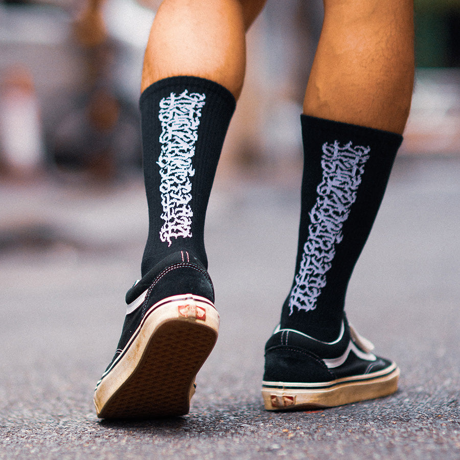 HAIGHT × CASPER ( ヘイト × キャスパー ) FLAMES LOGO SOCKS ソックス 靴下