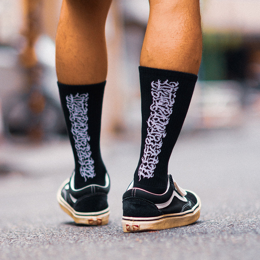 HAIGHT × CASPER ( ヘイト × キャスパー ) FLAMES LOGO SOCKS ソックス 靴下