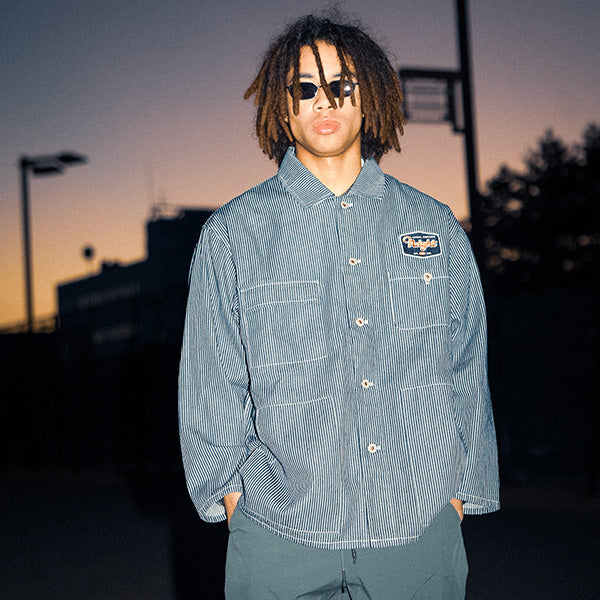 HAIGHT ( ヘイト ) HICKORY COVERALL カバーオール ヒッコリー ストライプ HTSS-242004