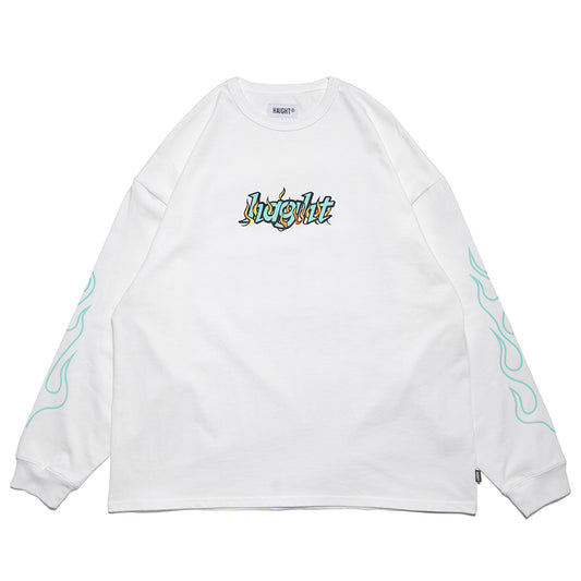 HAIGHT ( ヘイト ) FLAMES LOGO LS Tee 長袖 Tシャツ