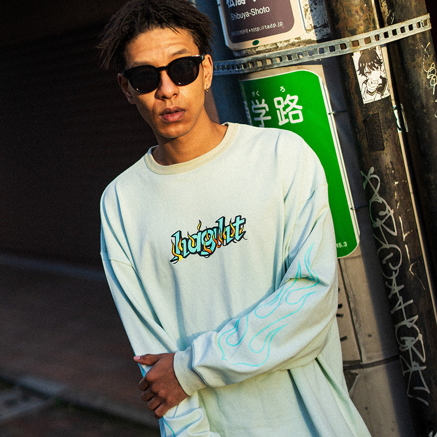 HAIGHT ( ヘイト ) FLAMES LOGO LS Tee 長袖 Tシャツ