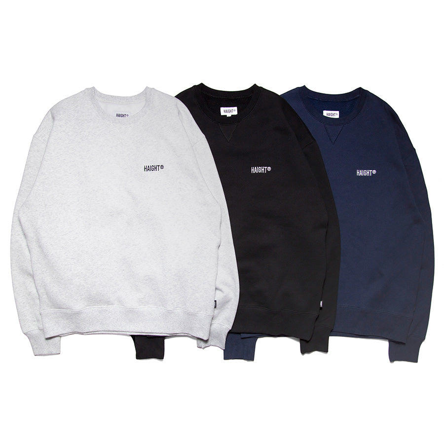 HAIGHT LOGO CREWNECK SWEAT 3色比較