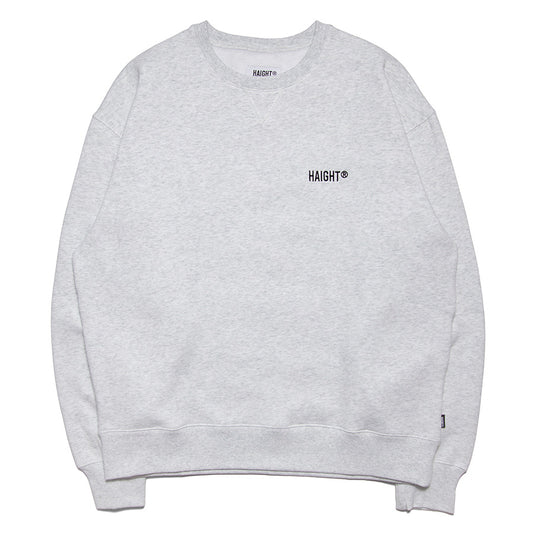 HAIGHT(ヘイト)LOGO CREWNECK SWEAT アッシュ 正面