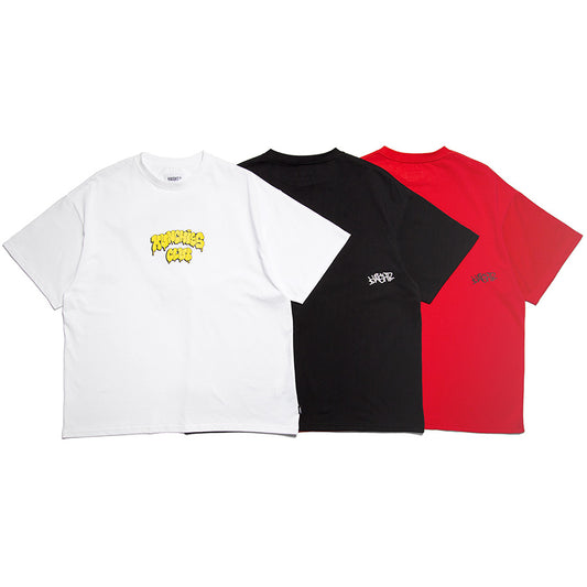 HAIGHT MUNCHIES CLUB TEE ft.CASPER Tシャツ ホワイト ブラック レッド 3カラー HTMC-261001