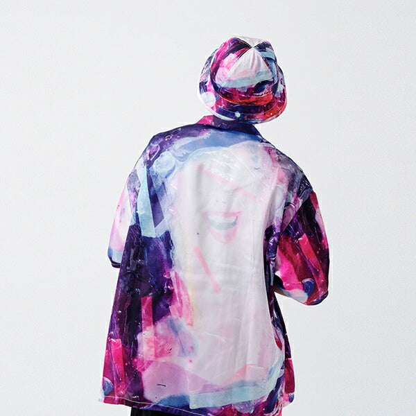 HAIGHT ( ヘイト ) PURPLE NIGHT OPEN COLLAR SHIRT オープンカラーシャツ 半袖 マルチカラー HTSD-224001