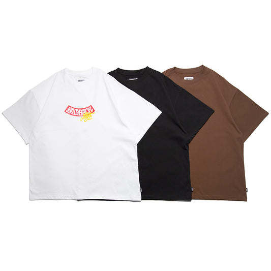 HAIGHT RAIDBACK ARCH LOGO ft.CASPER Tシャツ ホワイト ブラック ブラウン 3カラー展開