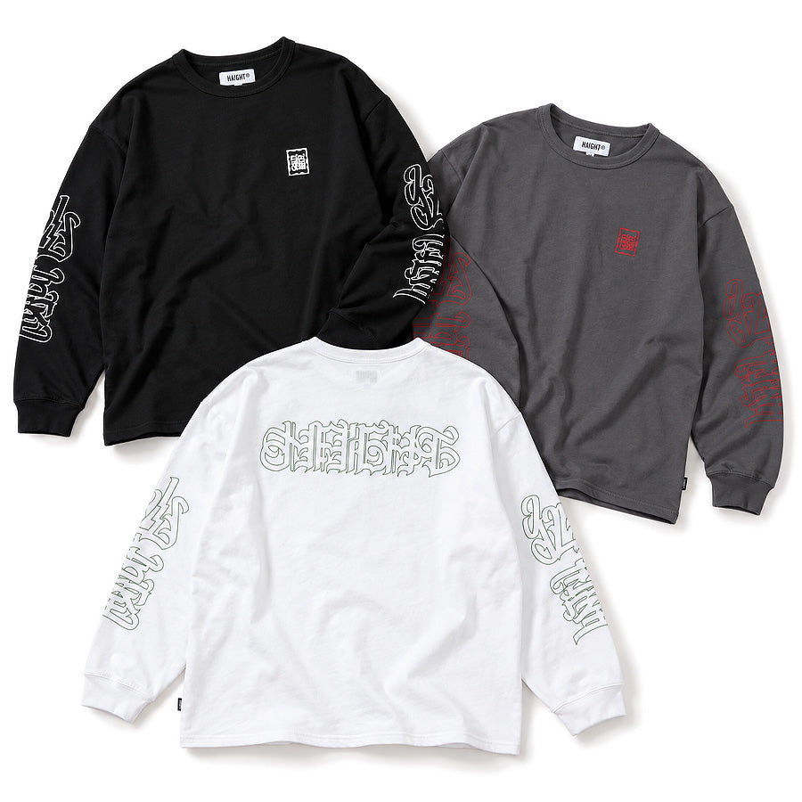 HAIGHT（ヘイト）仙臺 L/S TEE BLACK STORE ロンT 別注 ホワイト