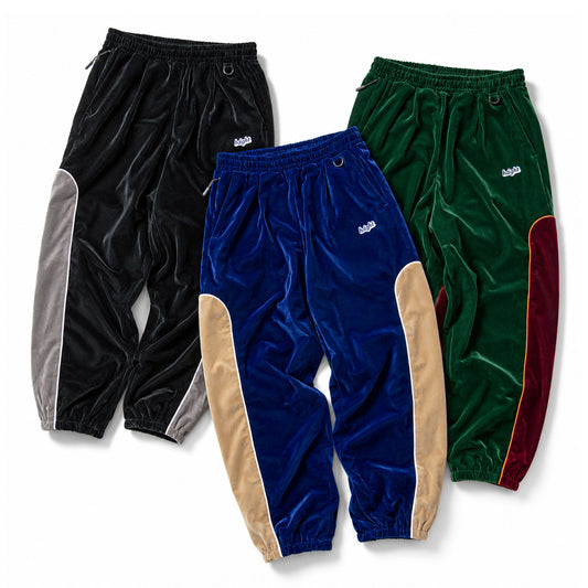HAIGHT VELOUR TRACK PANTS ベロア トラックパンツ ブラック ネイビー グリーン 3カラー HTAW-265002