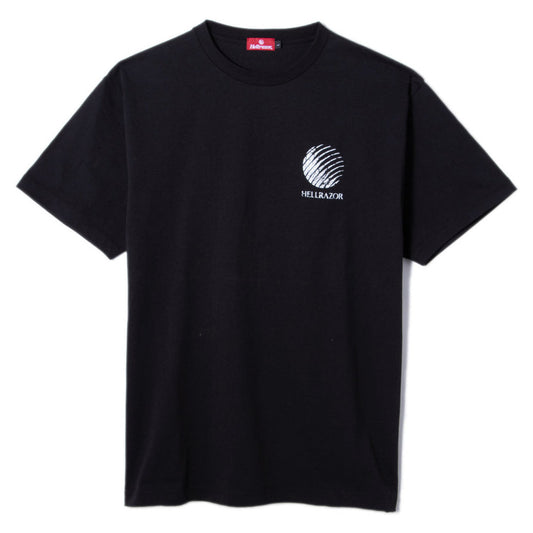 HELLRAZOR コアロゴTシャツ ブラック 正面