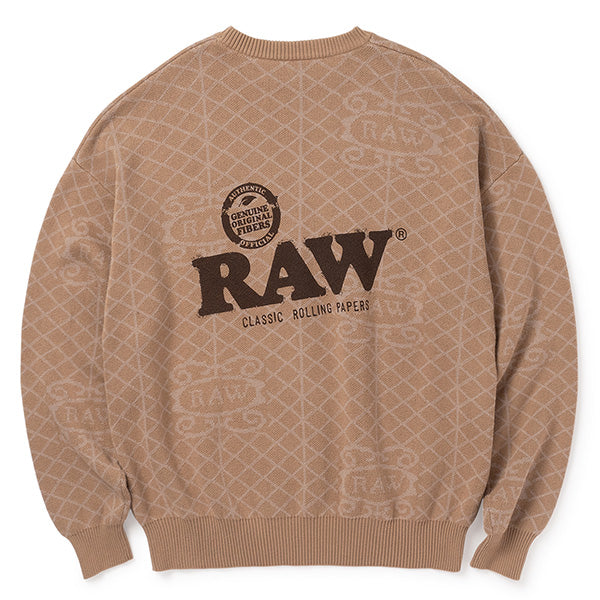 インターブリード コラボレーション セーター INTERBREED × RAW Rolled