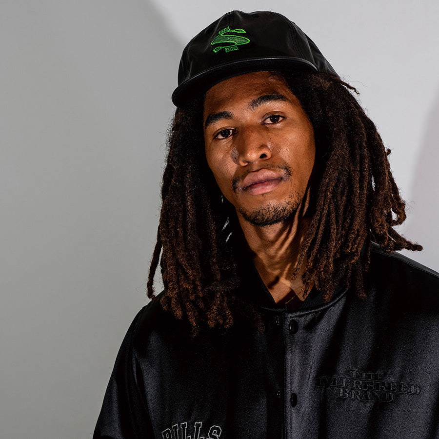 INTERBREED × STARTER ( インターブリード ) Genuine Leather Snapback Cap スターター コラボ レザーキャップ