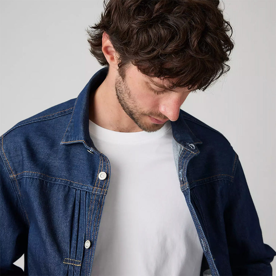 LEVI'S ( リーバイス ) LIGHT WEIGHT PLEATED BLOUSE TRUCKER JACKET デニムジャケット