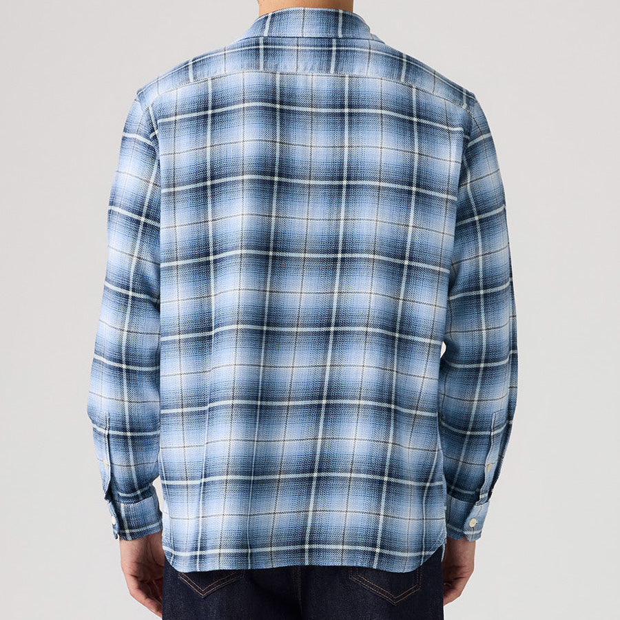 Levi's ジャクソン ワーカー オーバーシャツ ブルーチェック メンズ