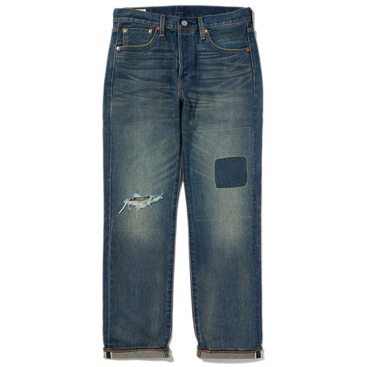 LEVI'S(リーバイス)501® ORIGINAL ジーンズ ミディアムインディゴ 平置き正面 005013906