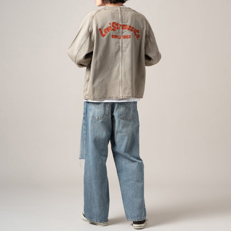 Levi's ユニオン エンジニア カーディガン ベージュ メンズ スタイリング