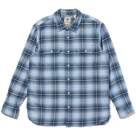 Levi's ジャクソン ワーカー オーバーシャツ ブルーチェック メンズ