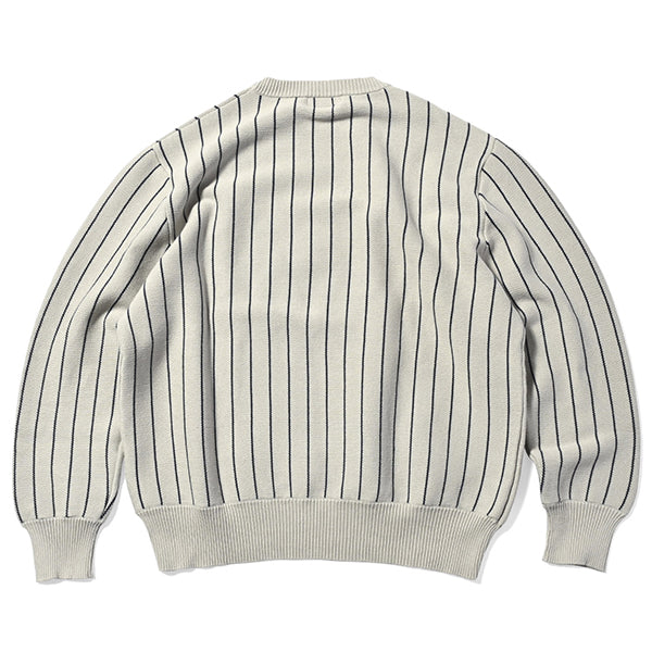 Pinstripe Cotton Sweater