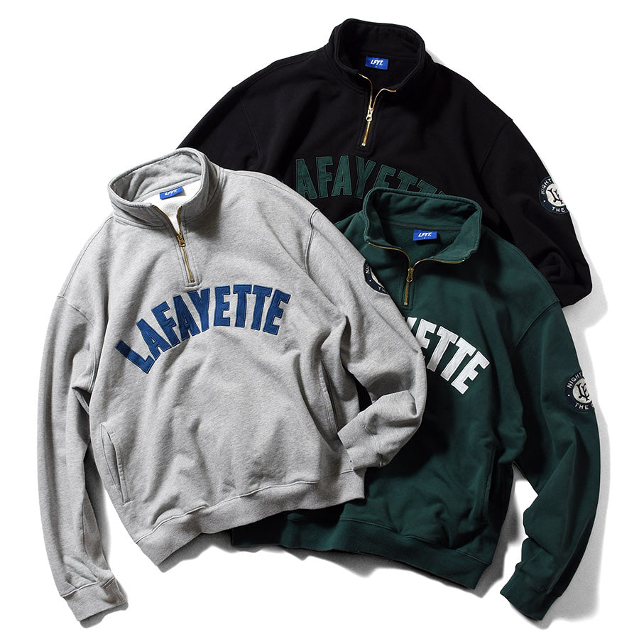 Lafayette(LFYT) / スウェット/L/コットン/BLK/プリント LFYT ( エルエフワイティー ) NIGHT AND THE CITY ハーフジップ
