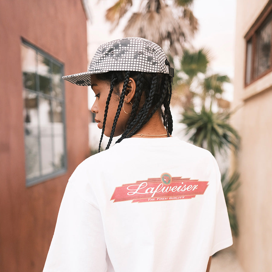 LFYT LOGO CAMP CAP ナイトカモ モデル着用スタイル
