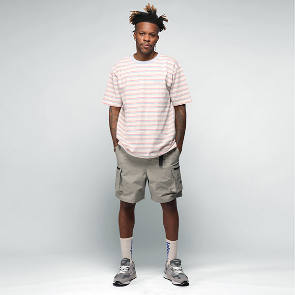 Script Logo Multi Striped Tee