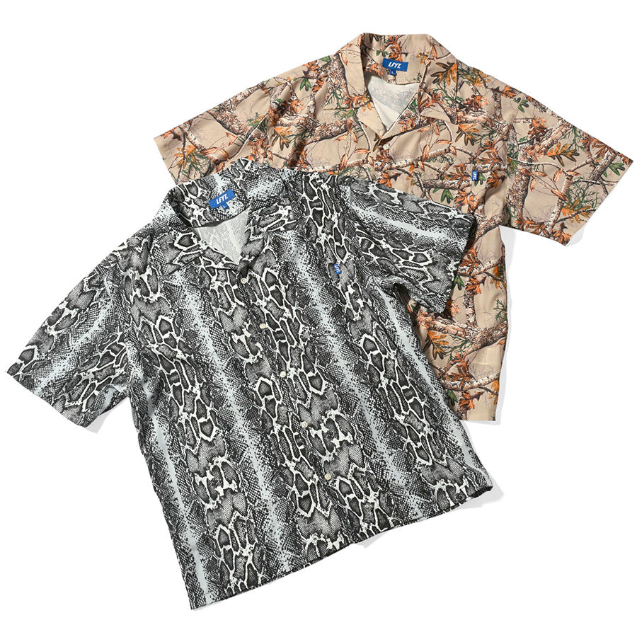 【ta様】Lafayette ラファイエット 総柄 絵画風 革命 開襟シャツXL LFYT PATTERNED OPEN COLLAR S/S SHIRT ラファイエット 半袖