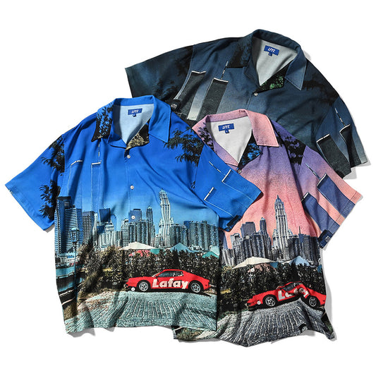 LFYT ( エルエフワイティー ) CITYSCAPE ALLOVER PATTERN SHIRT