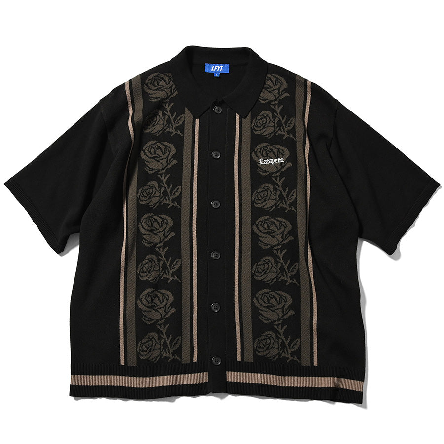 LFYT ( エルエフワイティー ) ROSE SUMMER KNIT SHIRT サマーニットシャツ