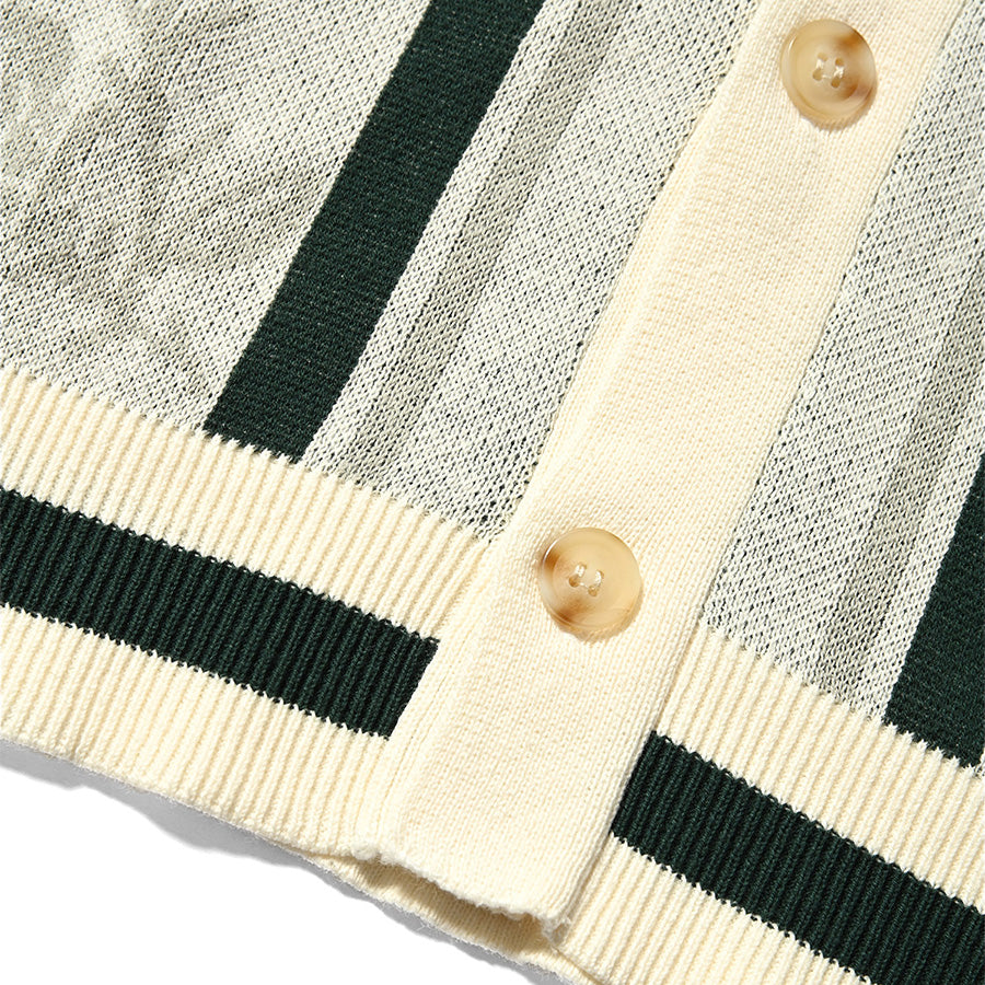 LFYT ( エルエフワイティー ) ROSE SUMMER KNIT SHIRT サマーニットシャツ