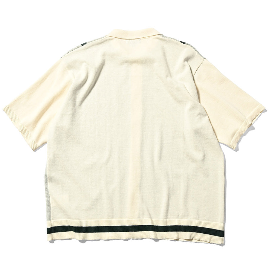 LFYT ( エルエフワイティー ) ROSE SUMMER KNIT SHIRT サマーニットシャツ