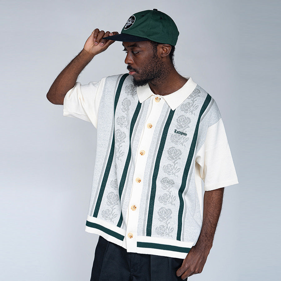 LFYT ( エルエフワイティー ) ROSE SUMMER KNIT SHIRT サマーニットシャツ