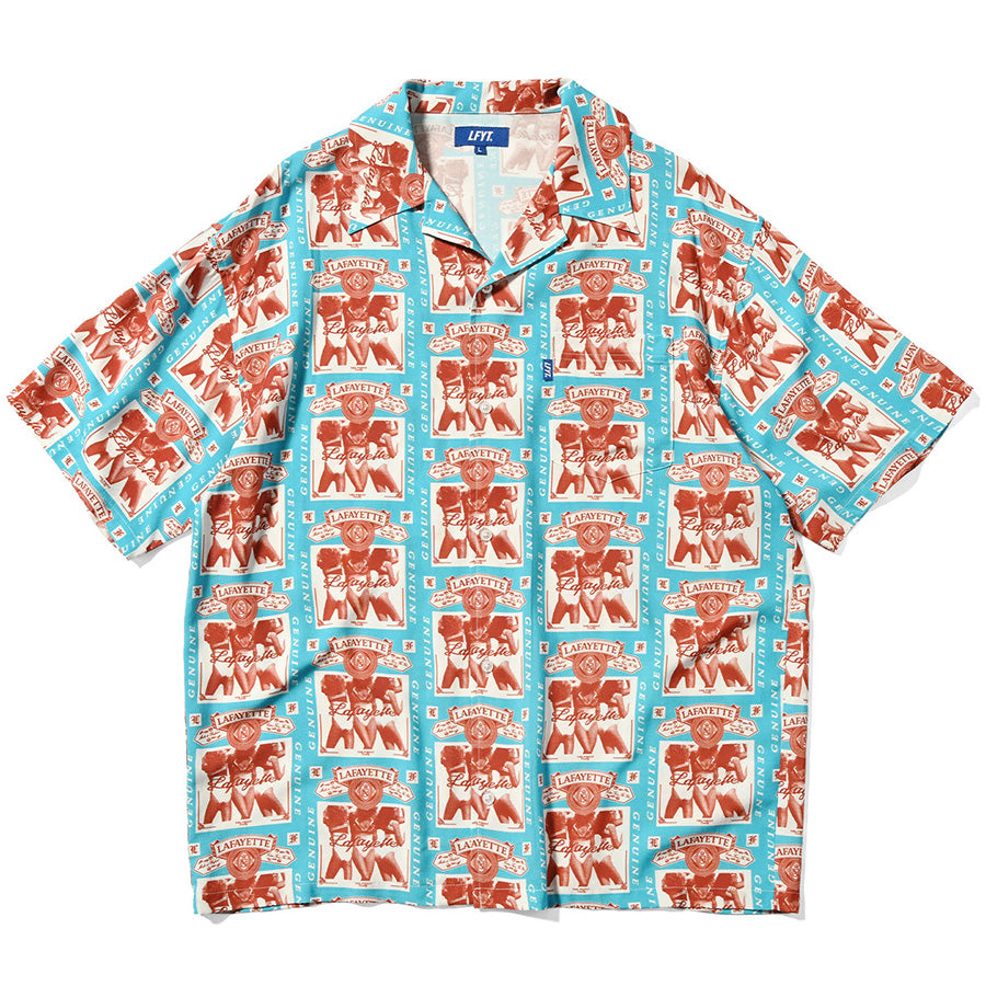 LFYT ( エルエフワイティー ) WEISER ALLOVER PATTERN SHIRT 半袖 シャツ