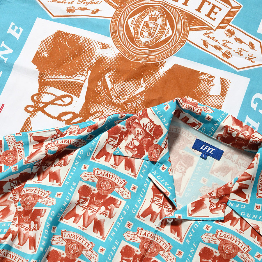 LFYT ( エルエフワイティー ) WEISER ALLOVER PATTERN SHIRT 半袖 シャツ