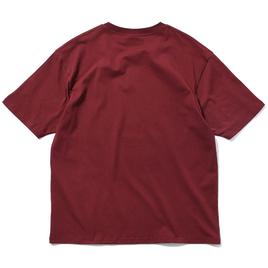 LFYT SAMURAI TEE バーガンディー 背面平置き
