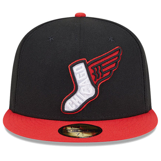 NEW ERA 59FIFTY ホワイトソックス 正面 ロゴ刺繍