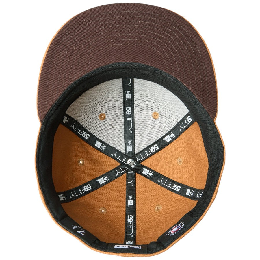 NEW ERA(ニューエラ)59FIFTY Duck Canvas ライトブロンズ キャップ裏側