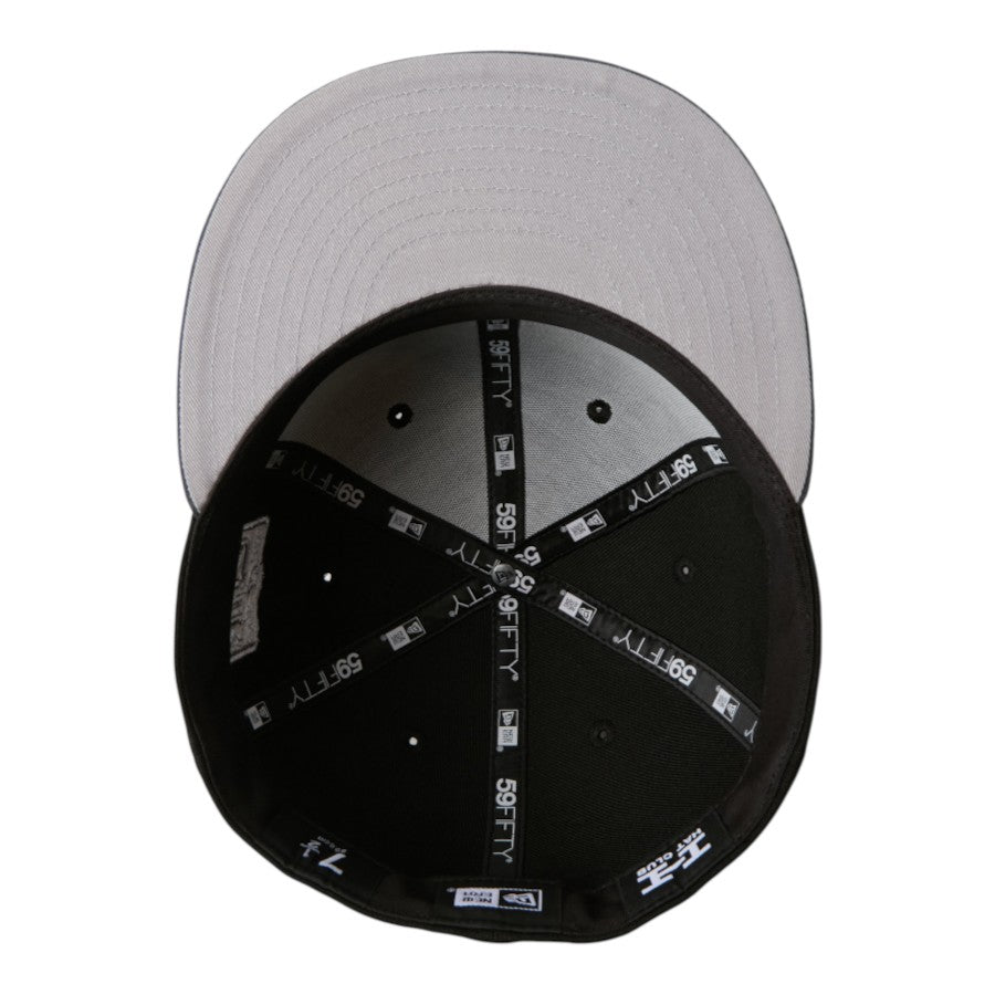 NEW ERA 59FIFTY NHL アナハイム・ダックス キャップ ブラック/ダークグラファイト 裏側 15137396