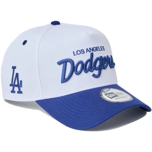 NEW ERA ドジャース キャップ 右斜め ホワイト ダークロイヤル