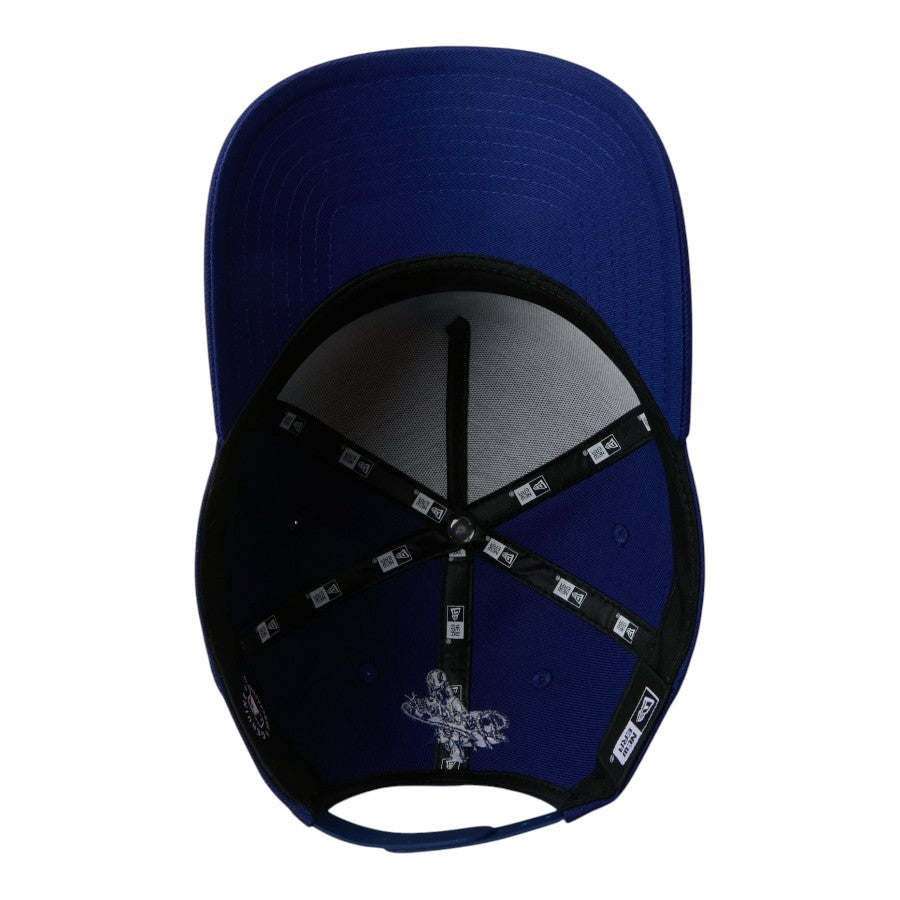 NEW ERA 9FORTY A-Frame ロサンゼルス・ドジャース ダブルロゴ キャップ ネイビー/ダークブルー 裏側 15125366