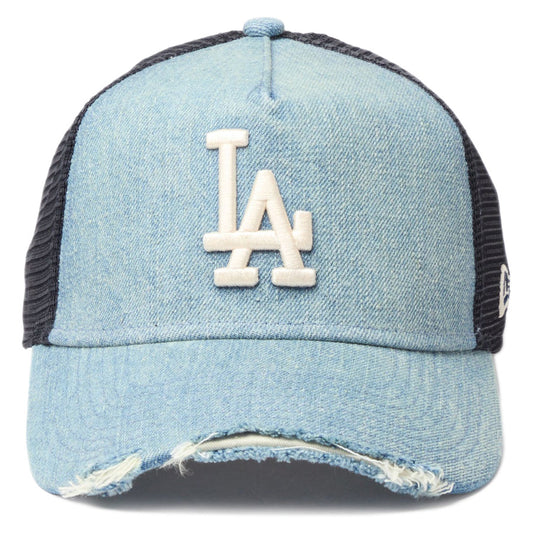 NEW ERA 9FORTY キャップ ドジャース デニム 正面