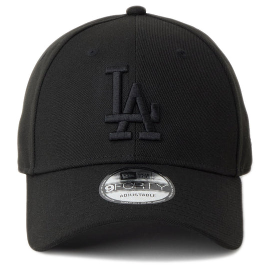 NEW ERA 9FORTY キャップ ドジャース ブラック 正面
