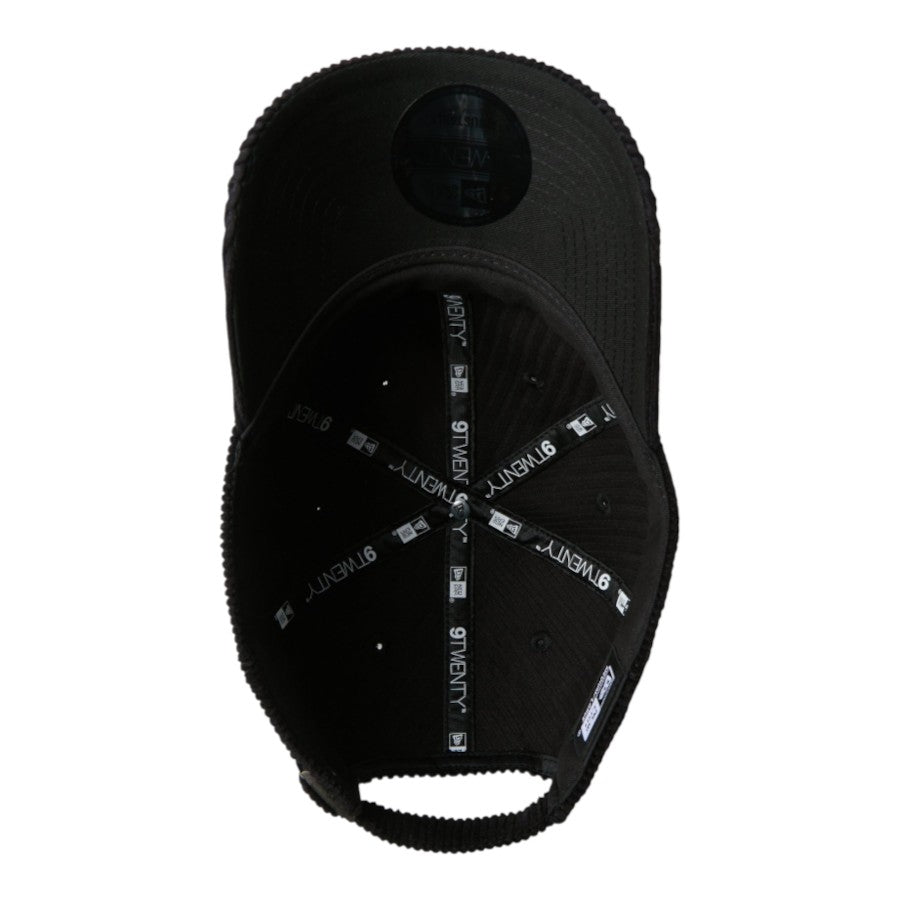 NEW ERA 9TWENTY ベーシック Corduroy コーデュロイ キャップ ブラック 裏側 全体 15137197