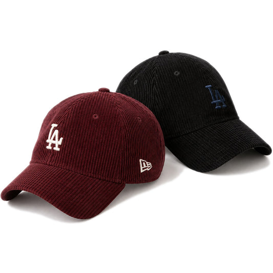 NEW ERA 9TWENTY Corduroy コーデュロイ ロサンゼルス・ドジャース キャップ ブラック ワイン 2カラー 15137282 15137281