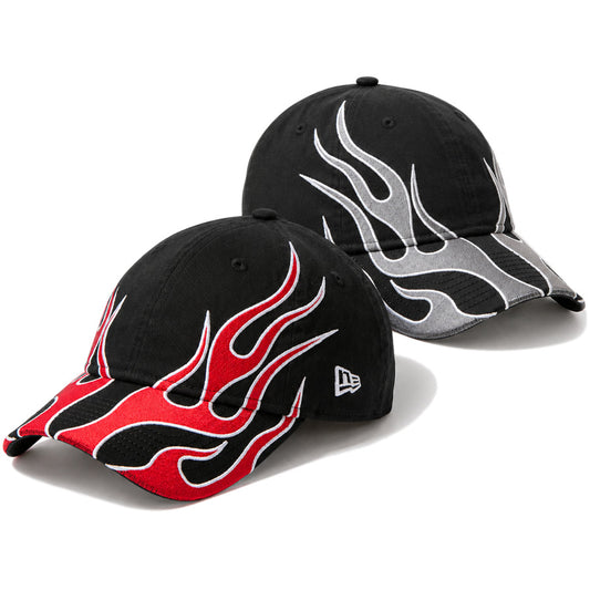 NEW ERA 9TWENTY The Flame キャップ ブラック/スカーレット ブラック 2カラー 15137205 15137206