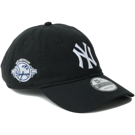 NEW ERA 9TWENTY ニューヨーク・ヤンキース ブラック キャップ 右斜め